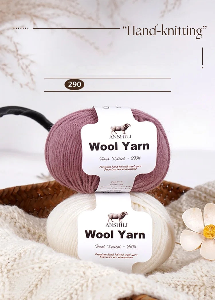 Filato Lana  Spessore Medio – Gomitolo per Maglieria e Uncinetto, Ideale per Maglioni & Accessori