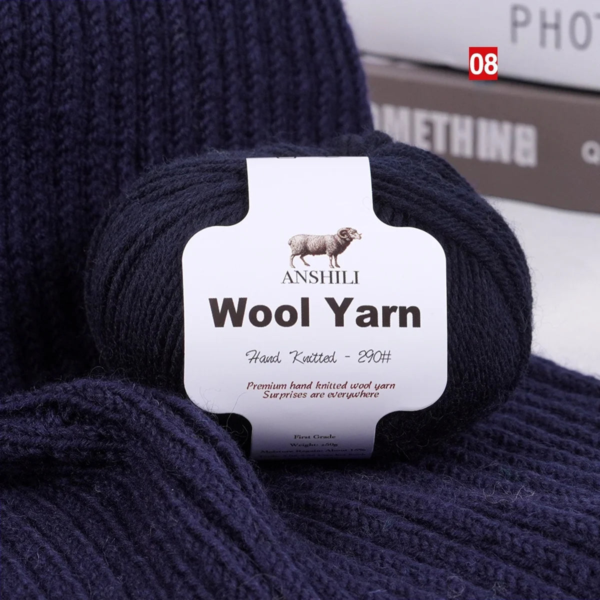 Filato Lana  Spessore Medio – Gomitolo per Maglieria e Uncinetto, Ideale per Maglioni & Accessori