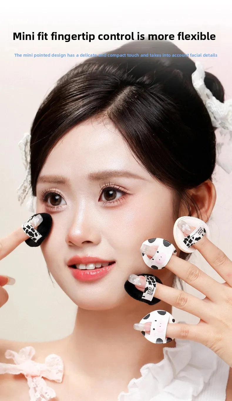 Set 5 spugnette makeup ultra morbide “cheese cow” – compatibili dry & wet