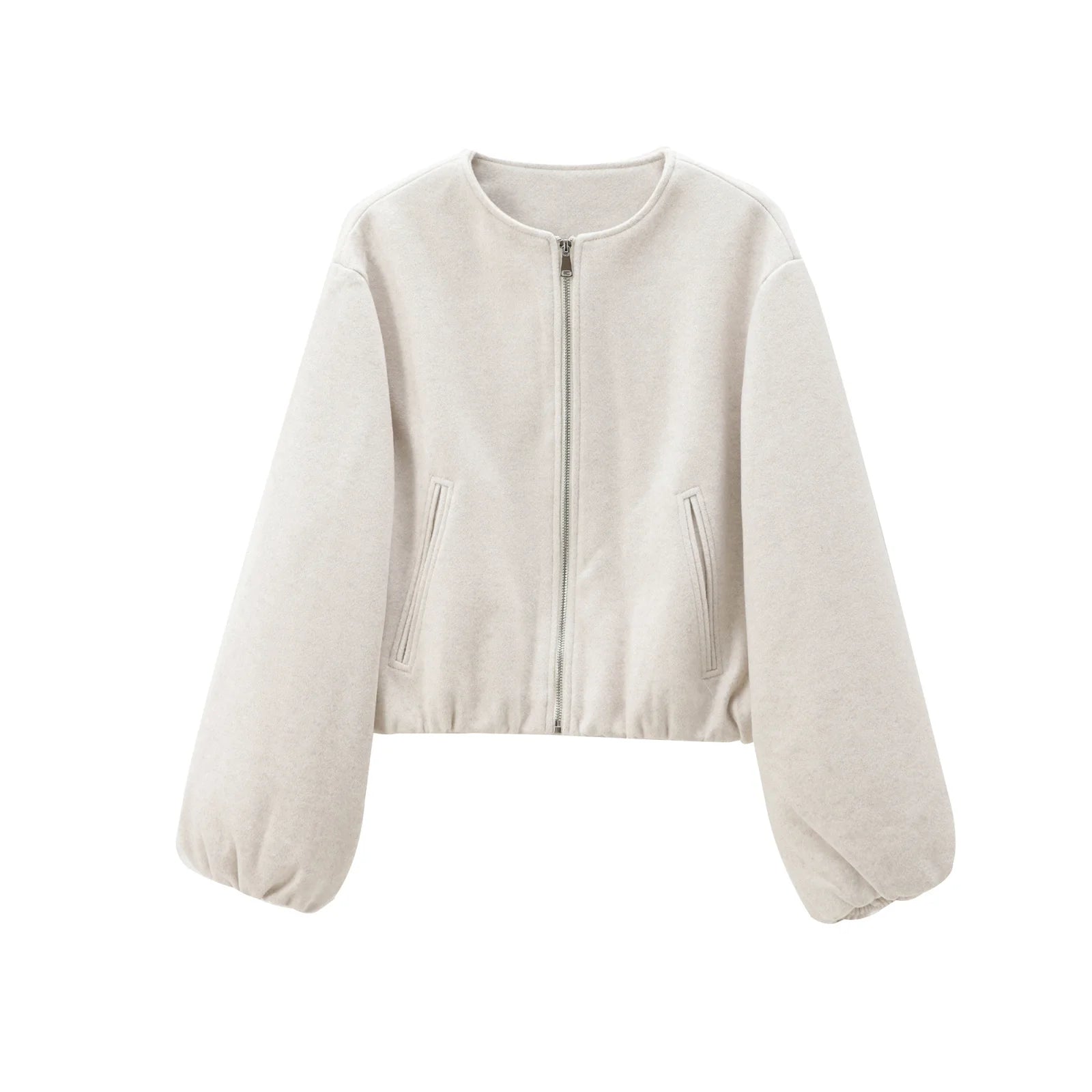 Bomber corto rosso da donna – giacca cropped sportiva