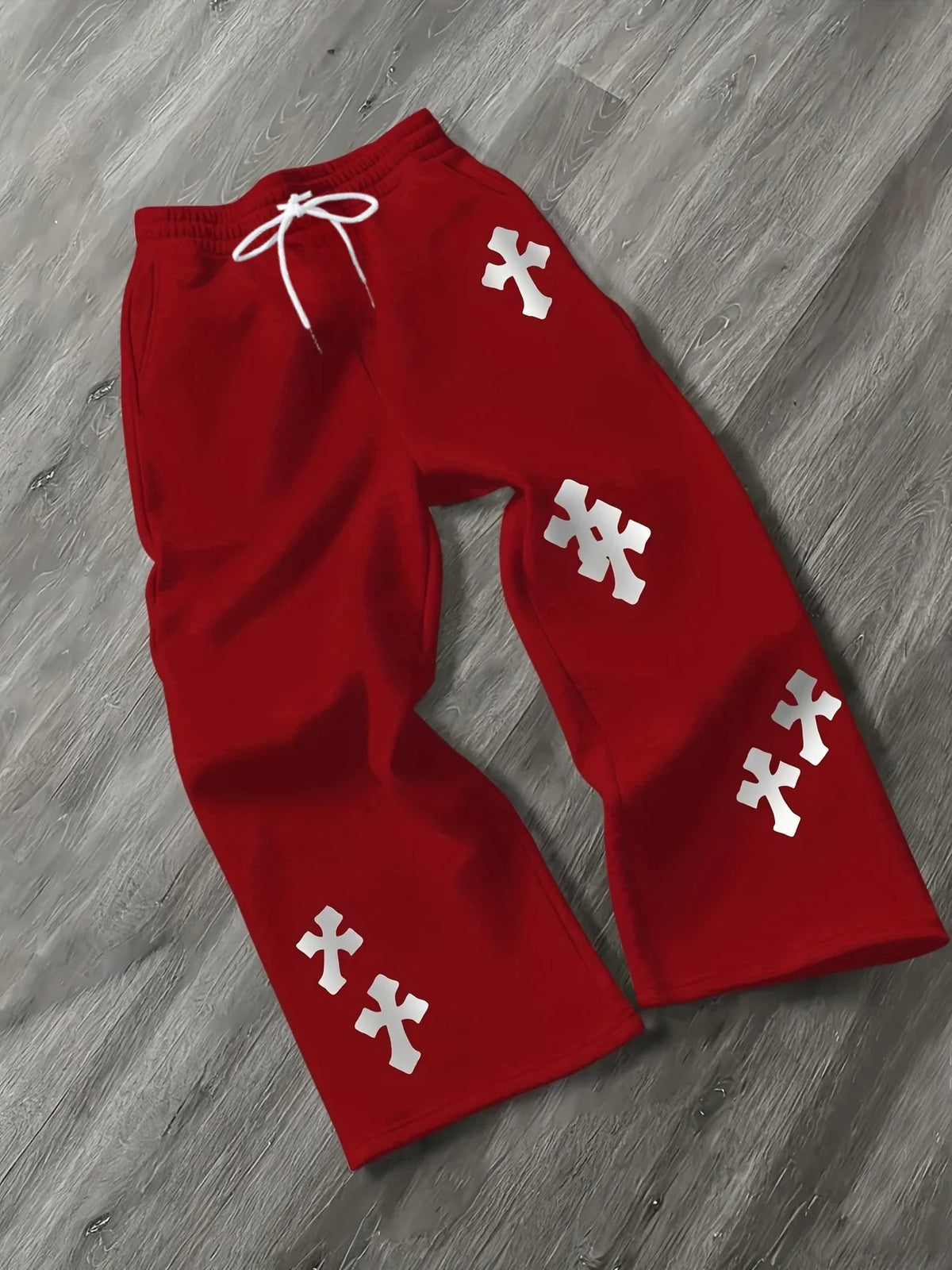 Pantaloni Baggy Uomo con Stampa Grafica e Coulisse - immagine 8