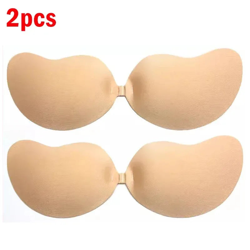 Reggiseno invisibile in silicone auto-adesivo push-up – bra senza spalline per abiti scollati e schiena nuda 2025