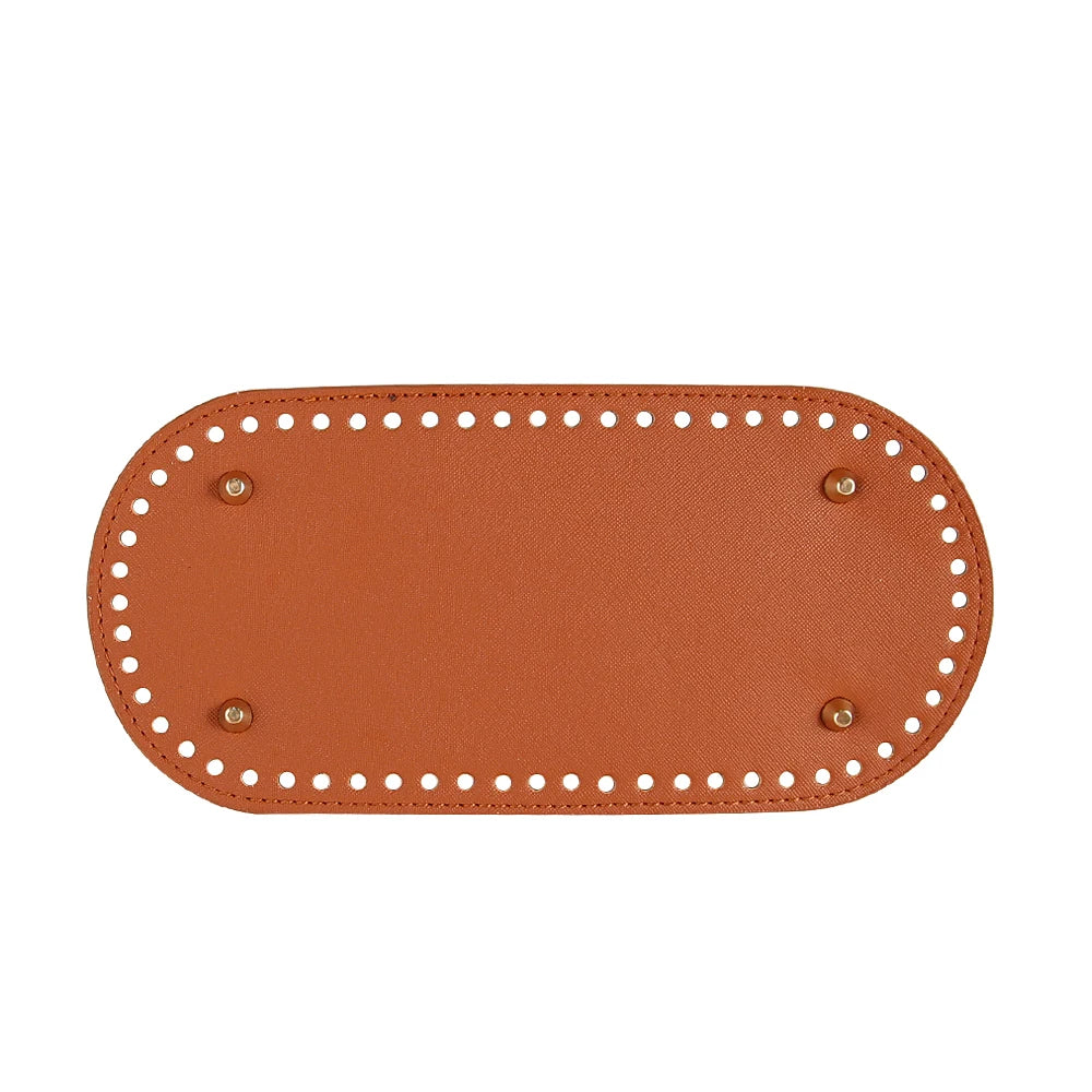 Fondi in PU Leather per Borsa DIY – 5 Taglie, Base Porta Borsa da Cucire per Borse all’Uncinetto, Parti Accessori Fai-da-Te
