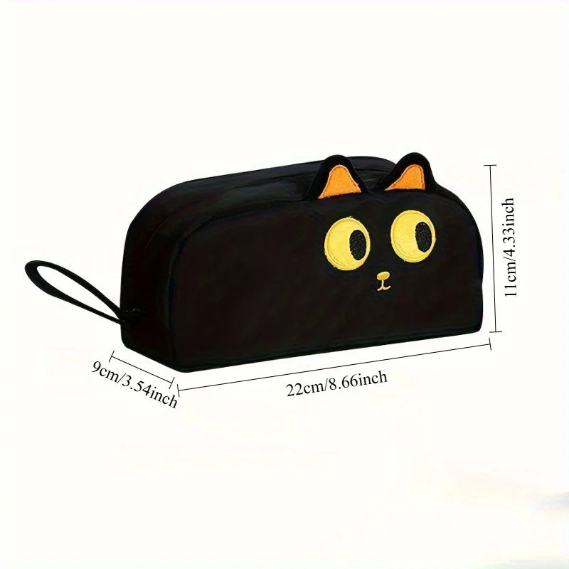 Astuccio Gatto Nero 3D – Portapenne Capiente per Scuola