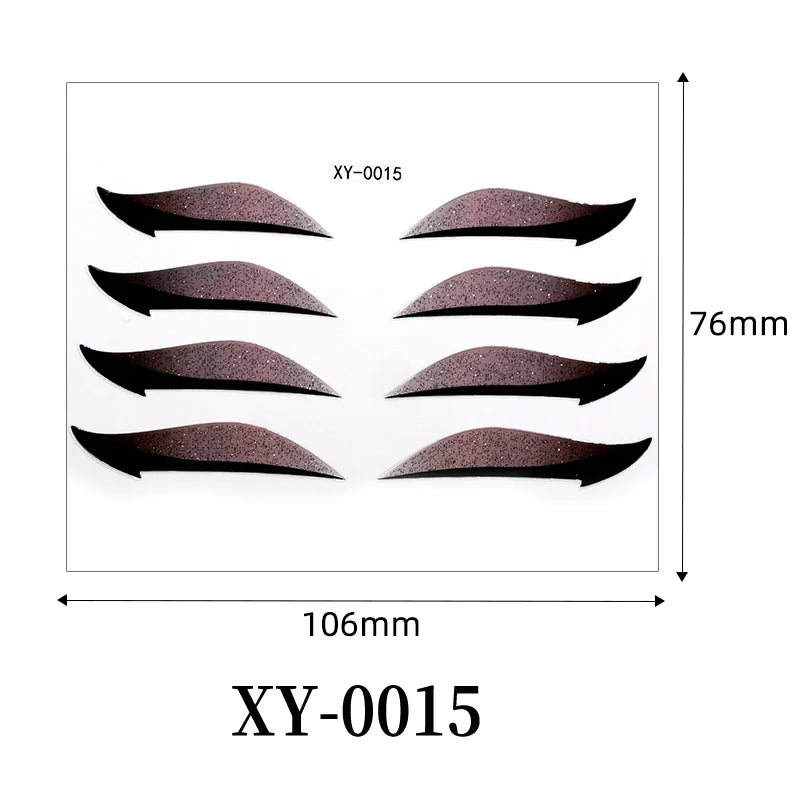 Adesivi Eyeliner Glitter Waterproof – Stickers Trucco Occhi Party