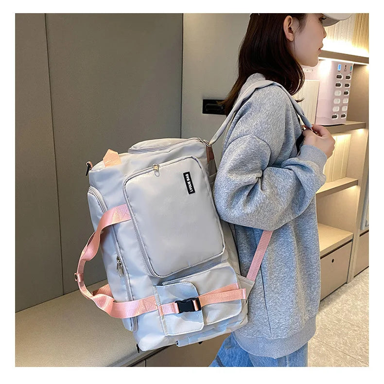 Borsa sportiva donna 2025 – duffel con doppio comparto asciutto/bagnato ideale per palestra, nuoto e viaggi
