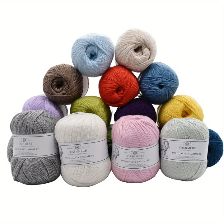 Set 6 gomitoli filo cashmere donna – Lana alta qualità per maglioni, sciarpe, cappelli e progetti fai-da-te