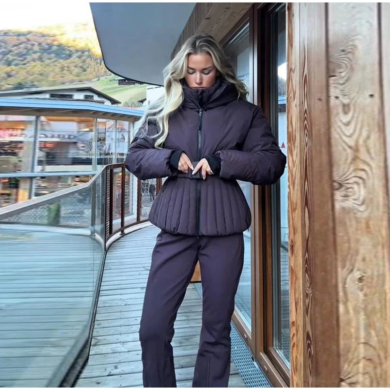 Tuta invernale donna con zip o giacca, diverse versioni