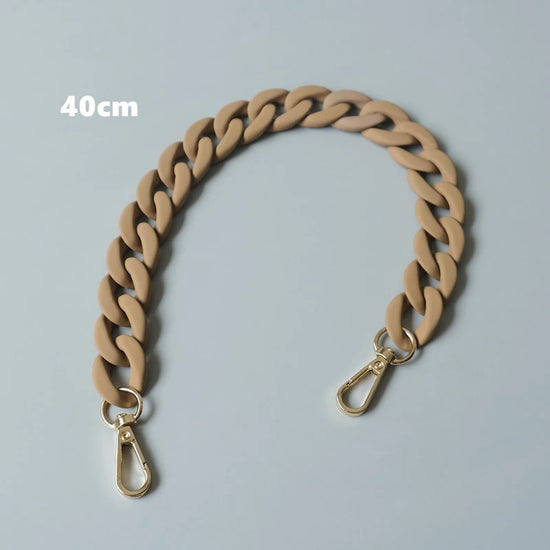 Tracolla borsa moda donna 40 cm – spalla larga catena / pannello regolabile, accessorio fashion per sostituire strap