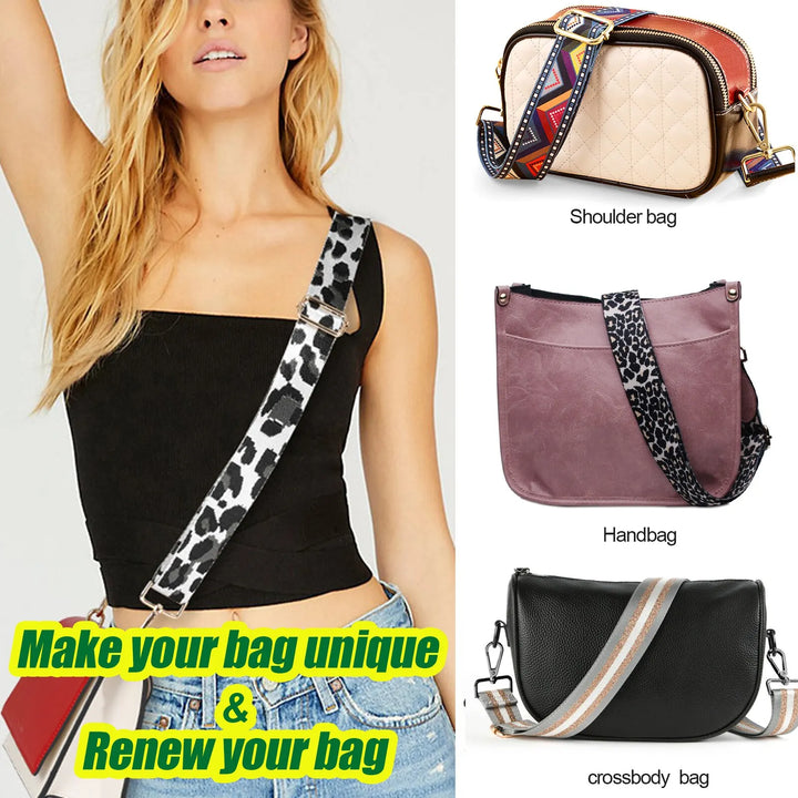 Tracolla borsa regolabile stile “guitar strap” 2025 – cinghia staccabile stampata, originale crossbody / shoulder strap