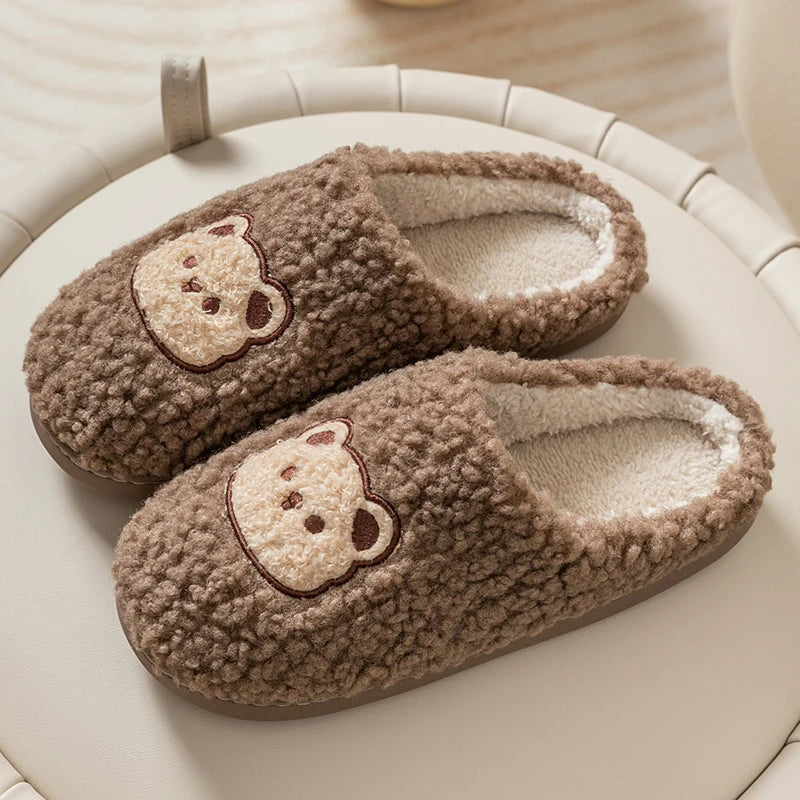 Pantofole Peluche Orso per Uomo e Donna – Ciabatte Morbide e Calde per Casa