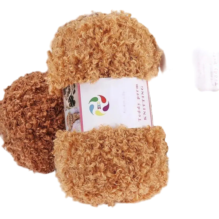 Filato teddy velvet 295 g – gomitolo pelliccia per fai-da-te maglia, borsa, coperta