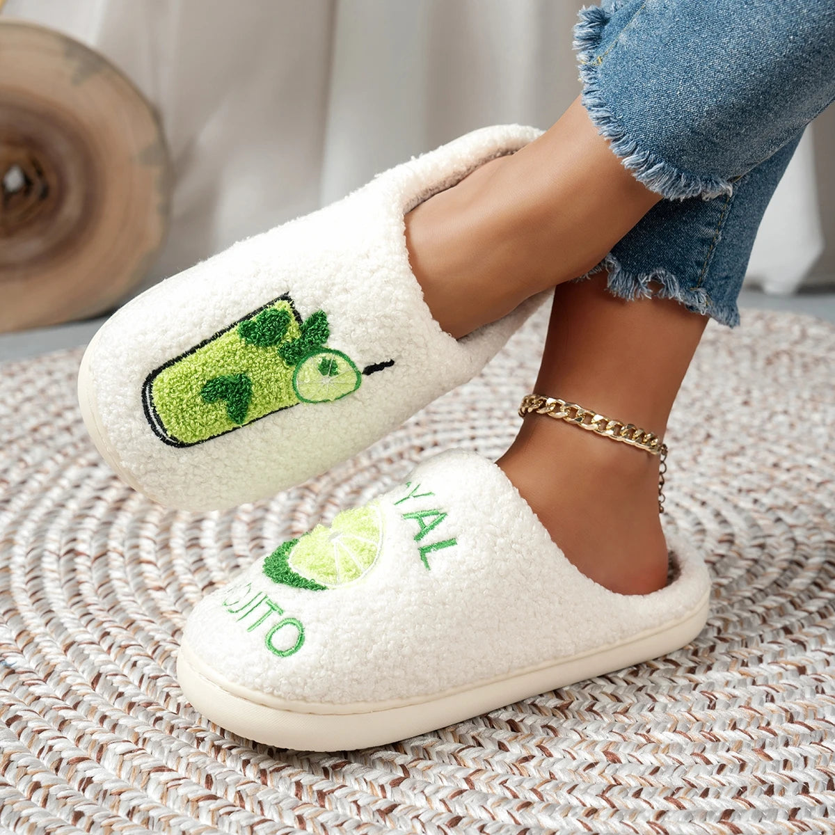 Pantofole Donna Morbide Invernali Simpatiche Royal Mojito Calde e Comode da Casa