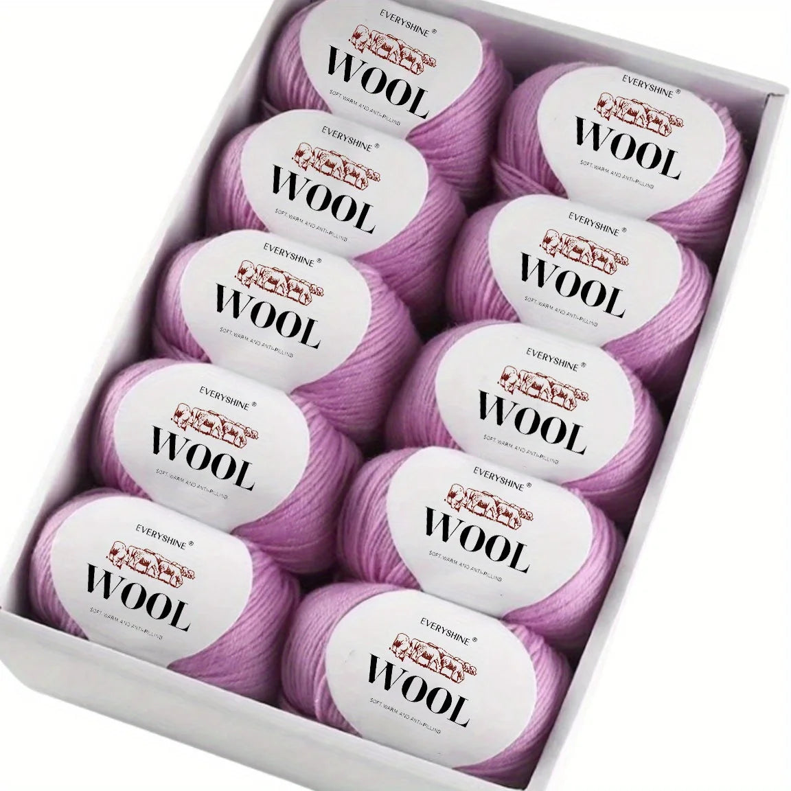 Set 6 pezzi Filato Lana – 300g Totali per Maglia & Uncinetto, Gomitoli Multicolore