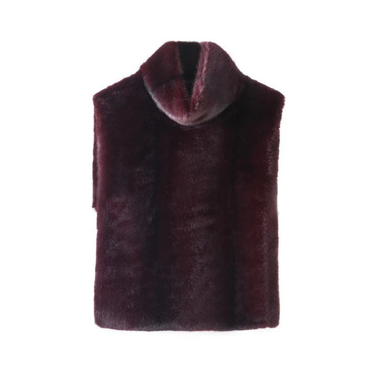 Cappotto donna in pelliccia sintetica dal taglio ampio