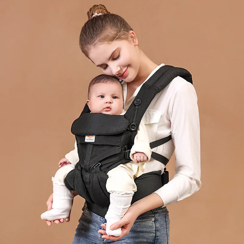 Marsupio Ergonomico Neonato‑Bimbo – Baby Carrier / Waist Stool Multifunzione (0‑36 mesi)
