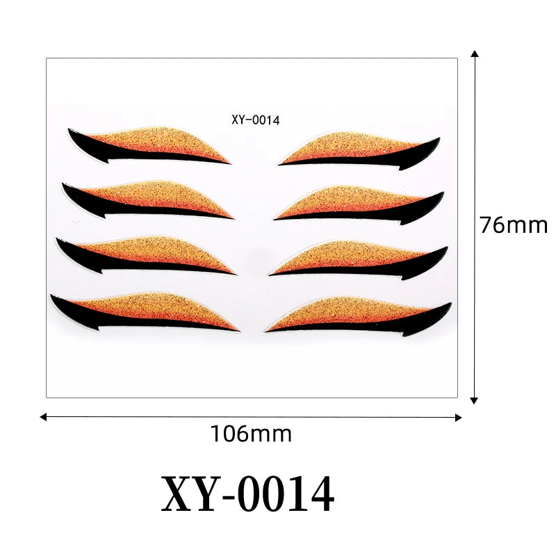 Adesivi Eyeliner Glitter Waterproof – Stickers Trucco Occhi Party