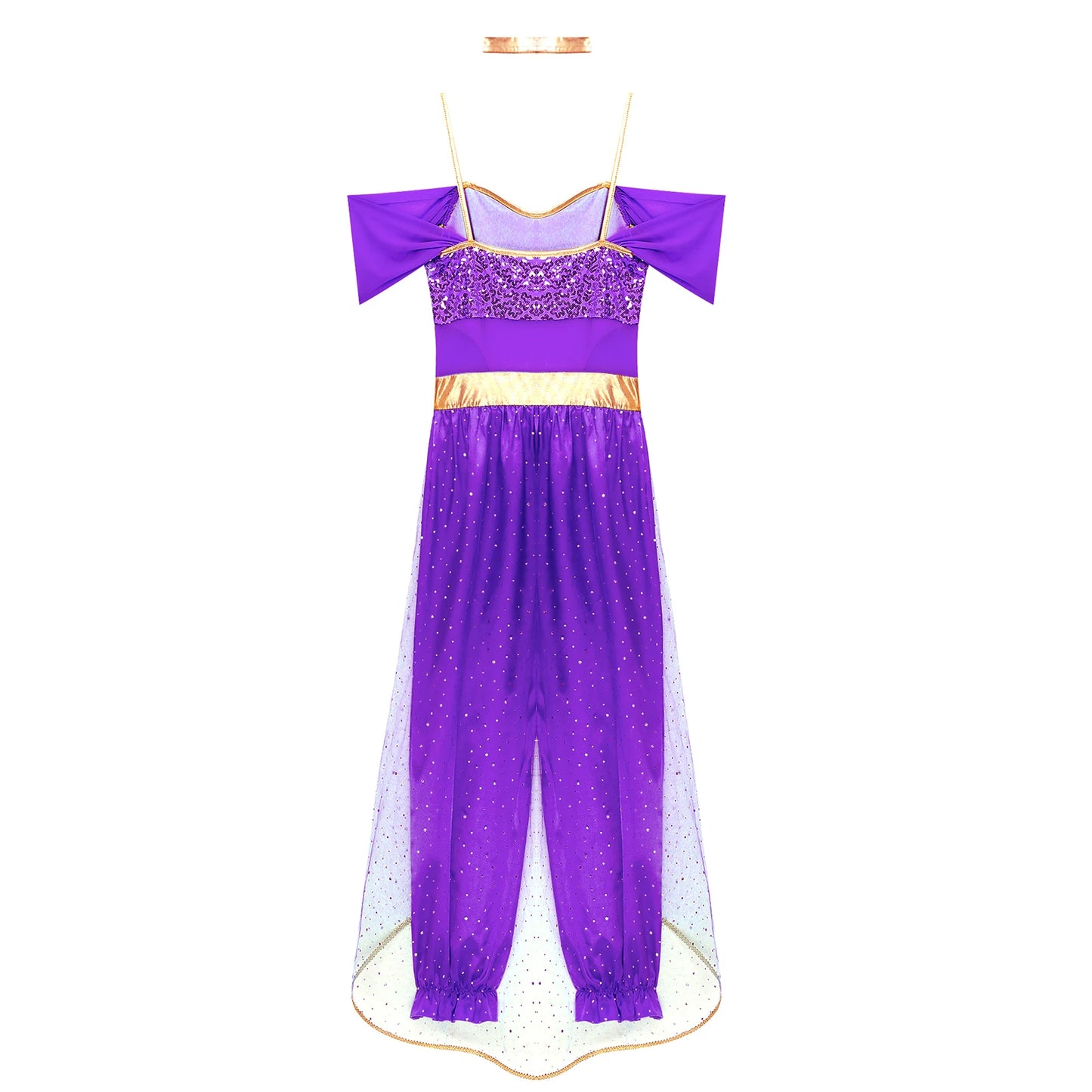 Costume da Principessa Araba / Jasmine Bollywood – Outfit Cosplay per Feste e Halloween