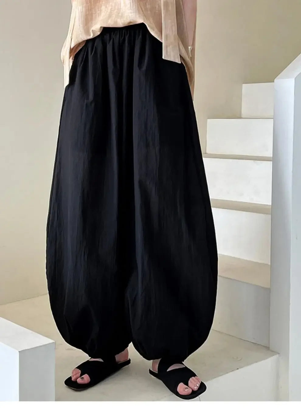 Pantaloni Bloomers Donna Vita Alta – Loose Fit Estivi