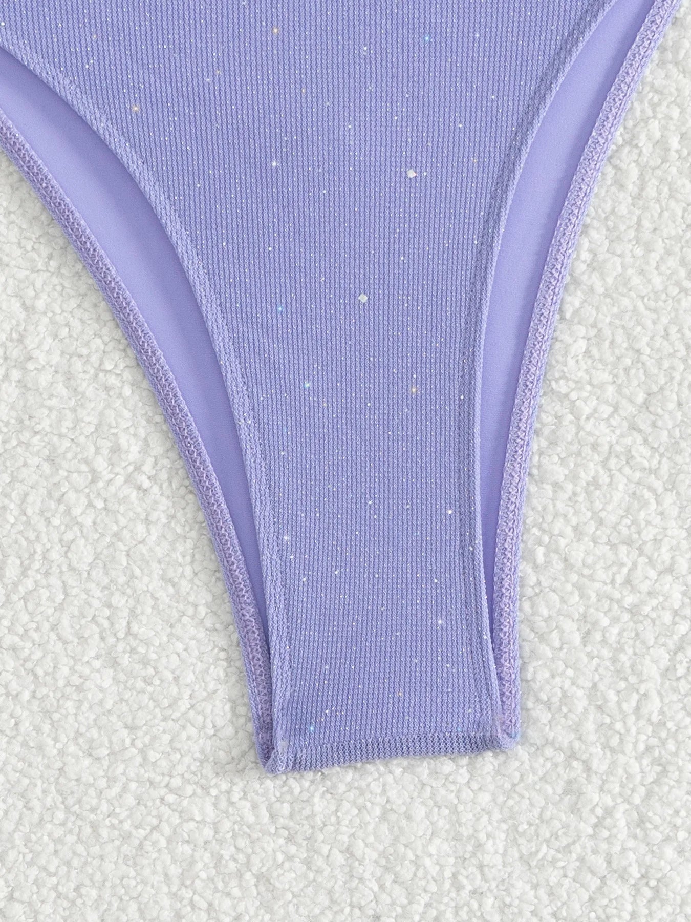 Bikini Nero con Paillettes – Costume Sexy Push Up Brillante