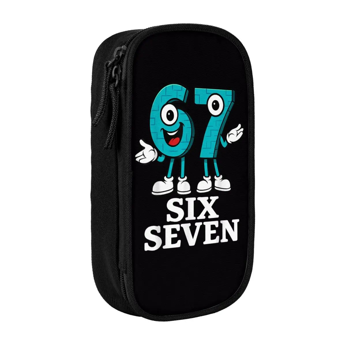 Meme 6 7 Six Seven Italian Steal A Brainrot 67 Pencil Case Canvas Pencil Box Child Vintage College School Pencil Cases Supplies