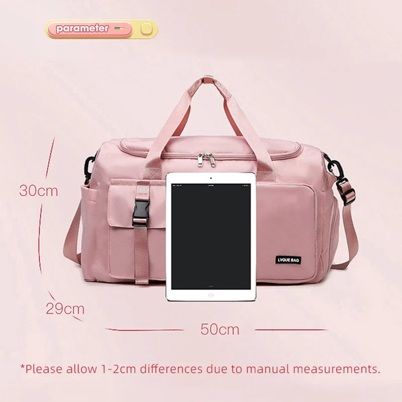 Borsa sportiva donna 2025 – duffel con doppio comparto asciutto/bagnato ideale per palestra, nuoto e viaggi