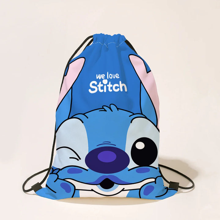 Sacca con coulisse Disney Stitch – zainetto impermeabile leggero per sport, scuola, viaggi e bomboniere