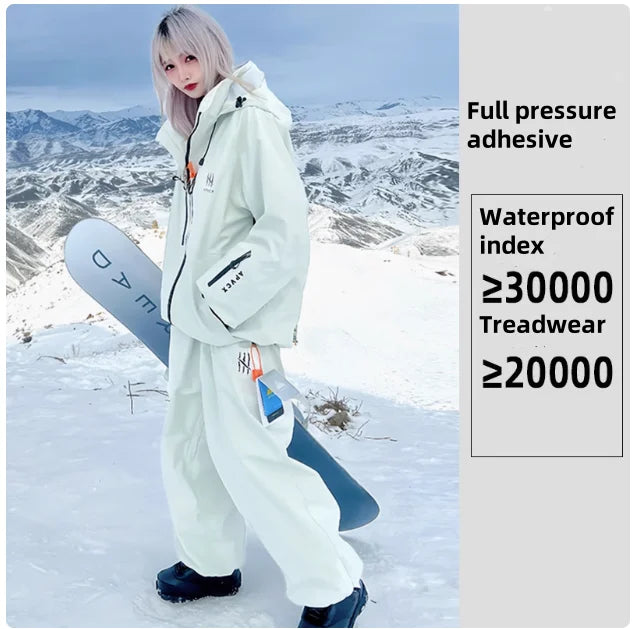 Completo sci e snowboard unisex con giacca e pantaloni