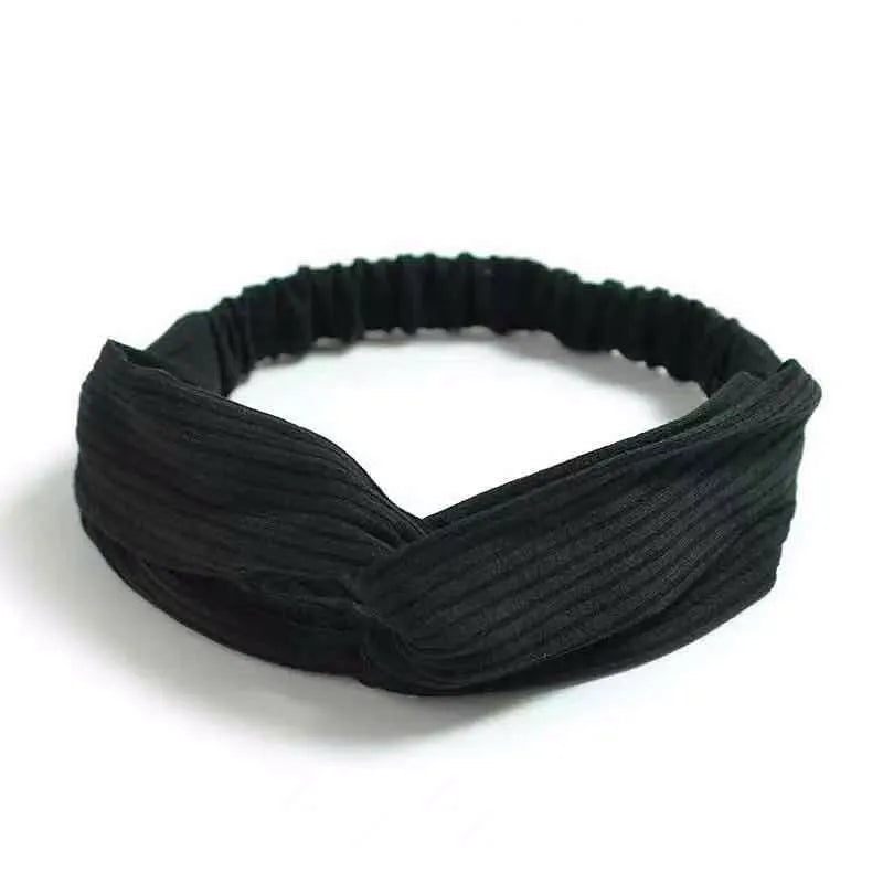 Fascia Capelli Boho Donna – Turbante Elastico con Nodo