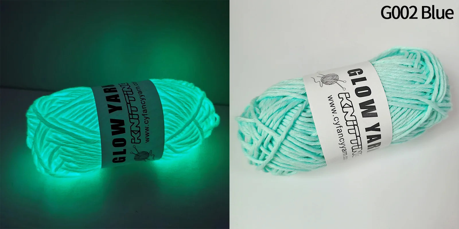 Filato luminoso in poliestere da 2 mm – Ideale per maglioni e cappelli che brillano al buio