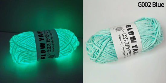 Filato luminoso in poliestere da 2 mm – Ideale per maglioni e cappelli che brillano al buio
