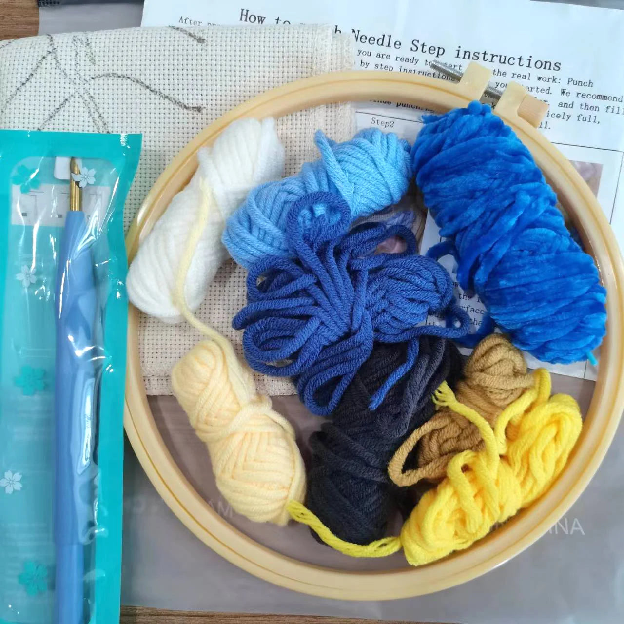 Kit Punch Needle Animali – Ricamo DIY per Principianti