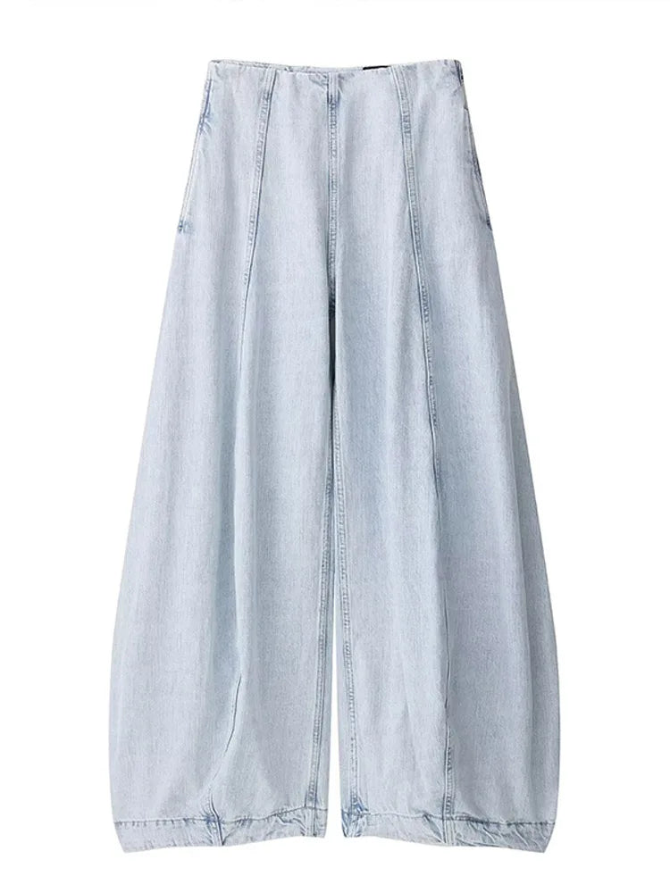 Jeans patchwork vita bassa donna – pantaloni larghi Y2K stile street fashion 2025