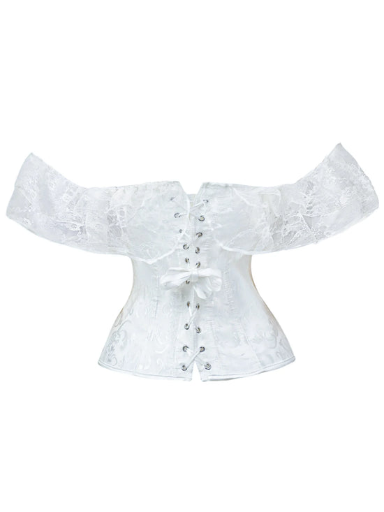 Corsetto Elegante Donna con Spalline a Sbuffo