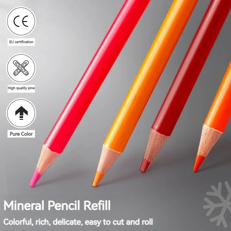 Set Matite Colorate 48/72/120/200 Colori – Oil e Acquerellabili per Disegno