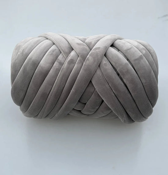 Filato marshmallow super chunky velluto 1 kg – “super velvet” grosso per coperte gigantissime, progetti fai-da-te morbidi