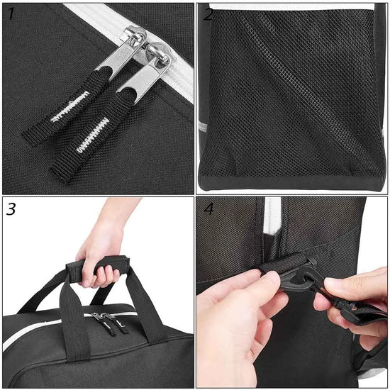 Set borsa da viaggio per sci + sacca scarponi – combo 2 pezzi impermeabile, adattata al volo e trasporto attrezzatura neve