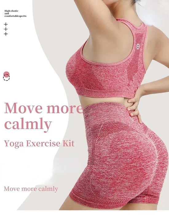 Set yoga seamless donna 2025 – top e shorts coordinati in tessuto tecnico ad alta performance