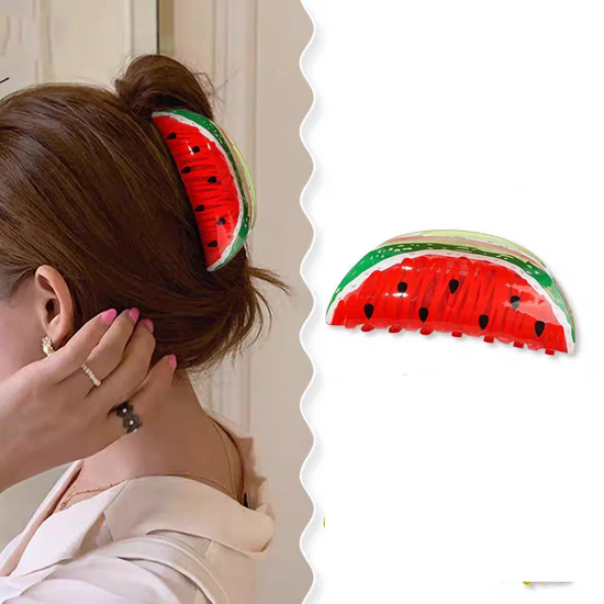Pinza Capelli Frutta Kawaii – Clip Acrilica Grande Donna