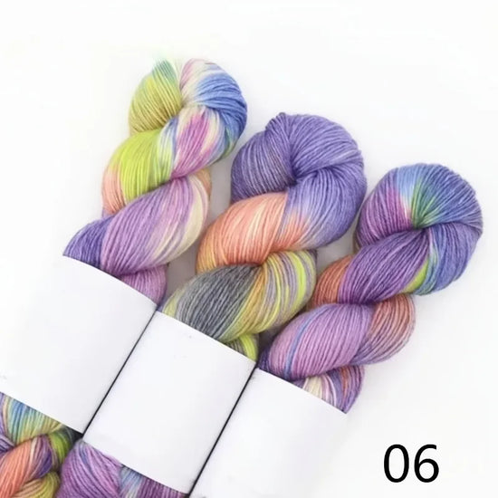 Set 3 × 100 g Lana Multicolore Sfumata – Filato Gradient per Maglieria e Uncinetto