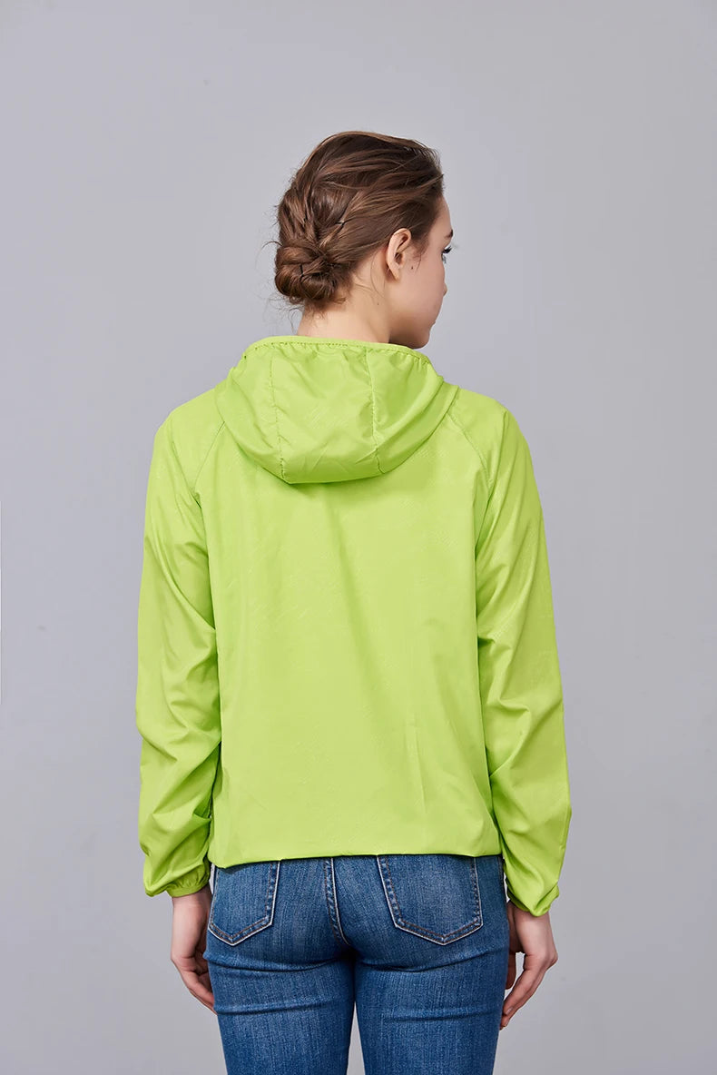 Giacca trekking unisex impermeabile e quick-dry – antivento, anti-UV e pieghevole per escursioni