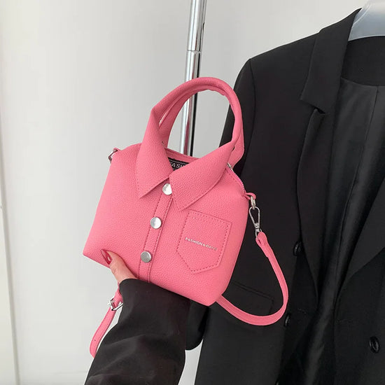 Borsa compatta quadrata in PU – shoulder / crossbody bag con zip, design elegante e di qualità per donna 2025