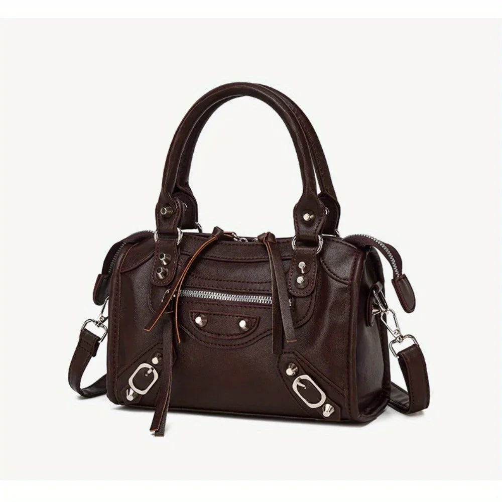 Borsa tote donna in similpelle dal look retrò – grande capacità, perfetta per il lavoro, lo shopping e l’ufficio 2025