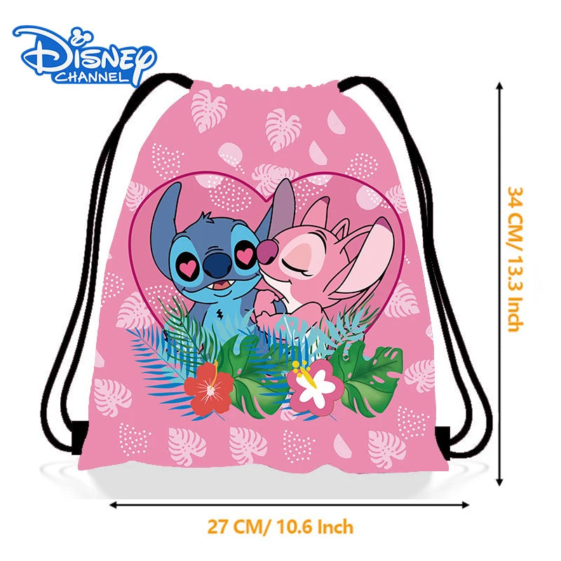 Zaino/sacca Disney Stitch in tessuto impermeabile – ideale per sport, scuola, party o bomboniera