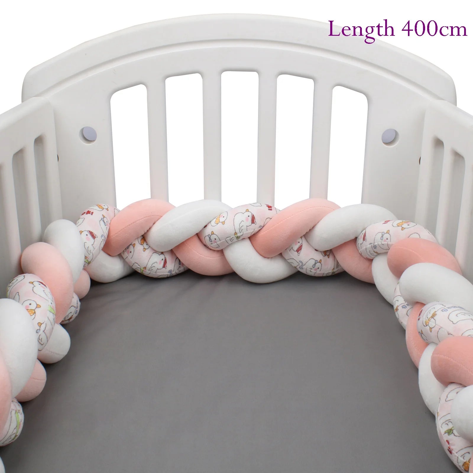 Protezione Culla Neonati Treccia / Nodo – Paracolpi Bumper marshmallow per Lettino 1-4M