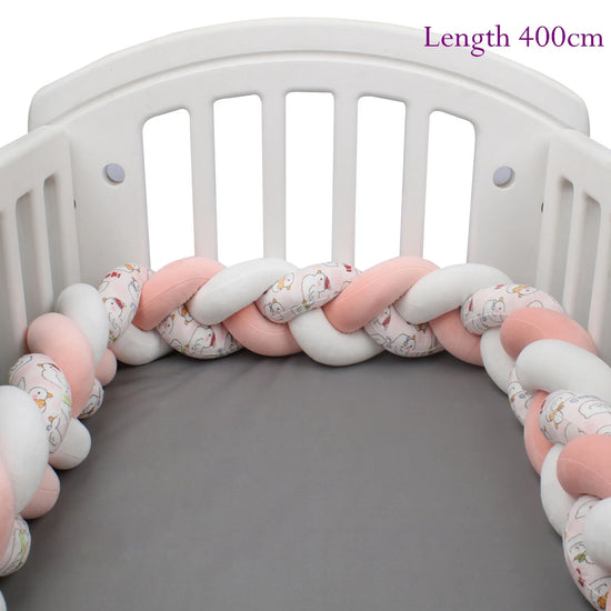 Protezione Culla Neonati Treccia / Nodo – Paracolpi Bumper marshmallow per Lettino 1-4M