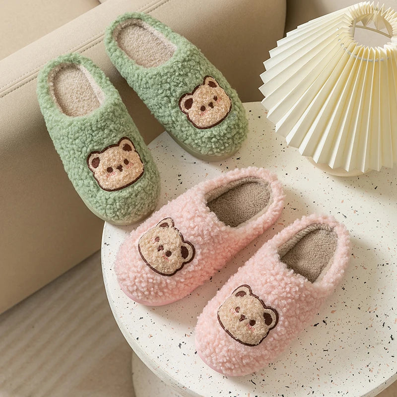 Pantofole Peluche Orso per Uomo e Donna – Ciabatte Morbide e Calde per Casa