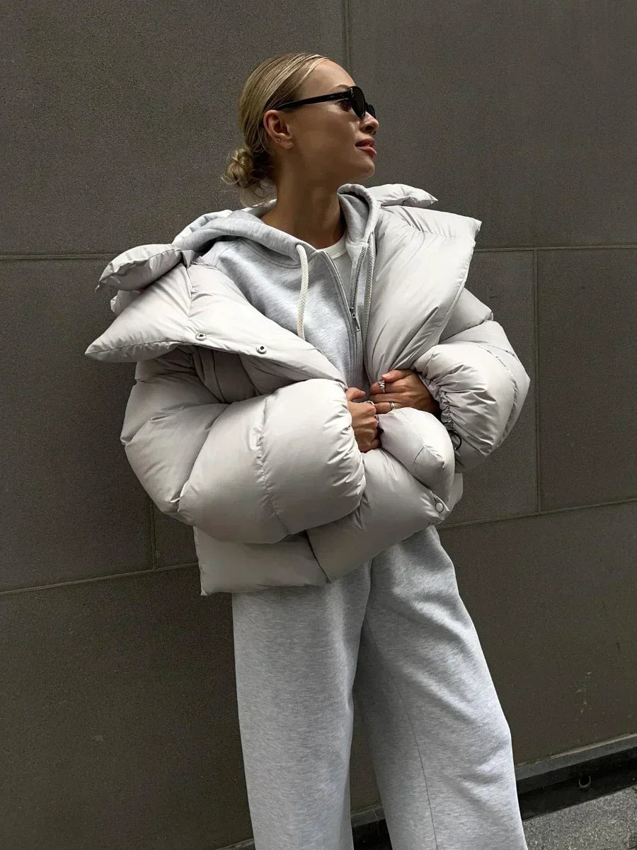 Piumino Donna Oversize con Cappuccio - immagine 28