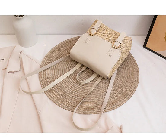 Zaino Donna Intrecciato Elegante – Spalla Moda Effetto Tessuto