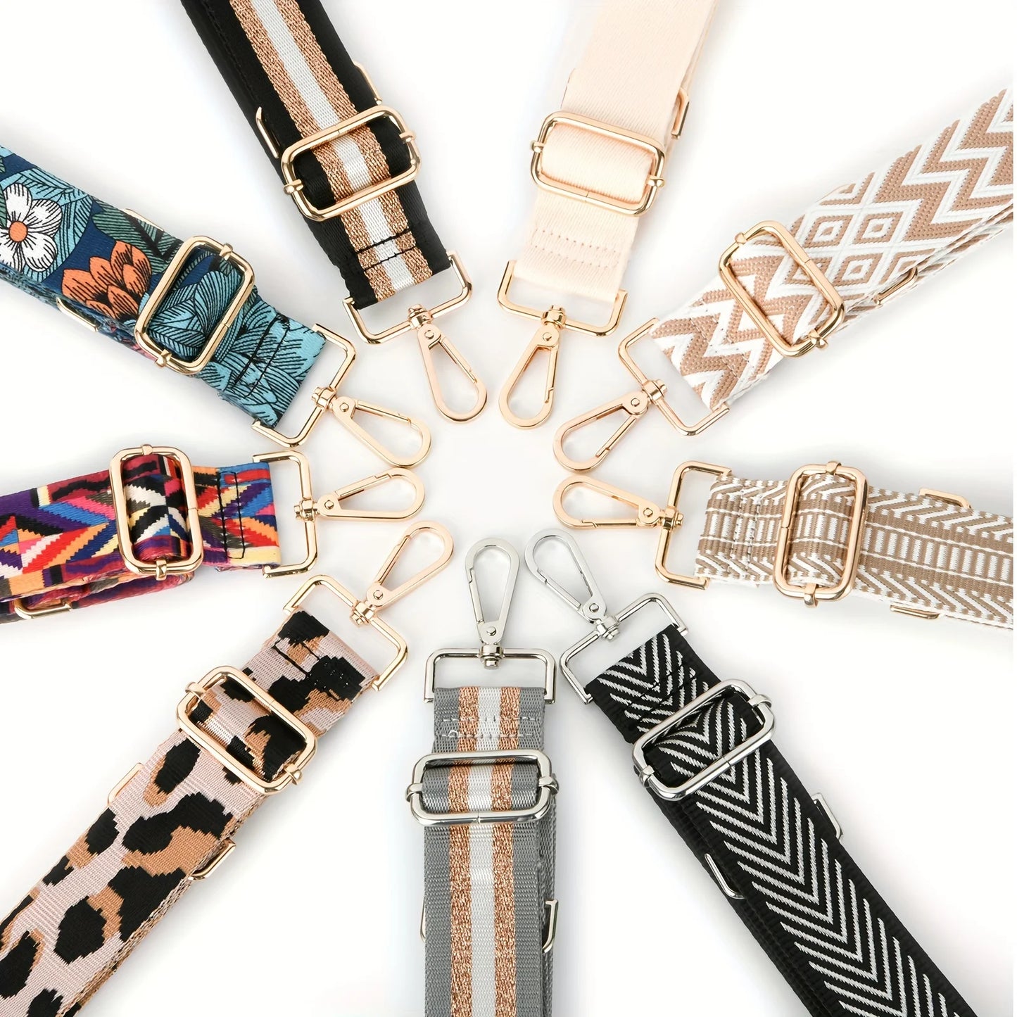 Tracolla borsa regolabile stile “guitar strap” 2025 – cinghia staccabile stampata, originale crossbody / shoulder strap